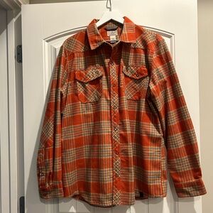 NWOT LL Bean Katahdin Performance Flannel Shirt‎ Plaid Sz L